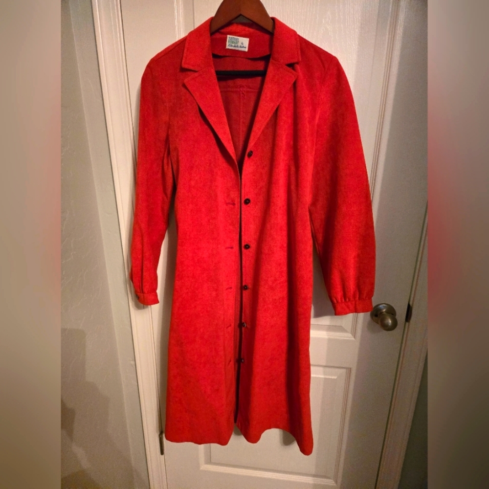 Vintage Robert Samuel by Peter Hatsi Androu Red Coat
